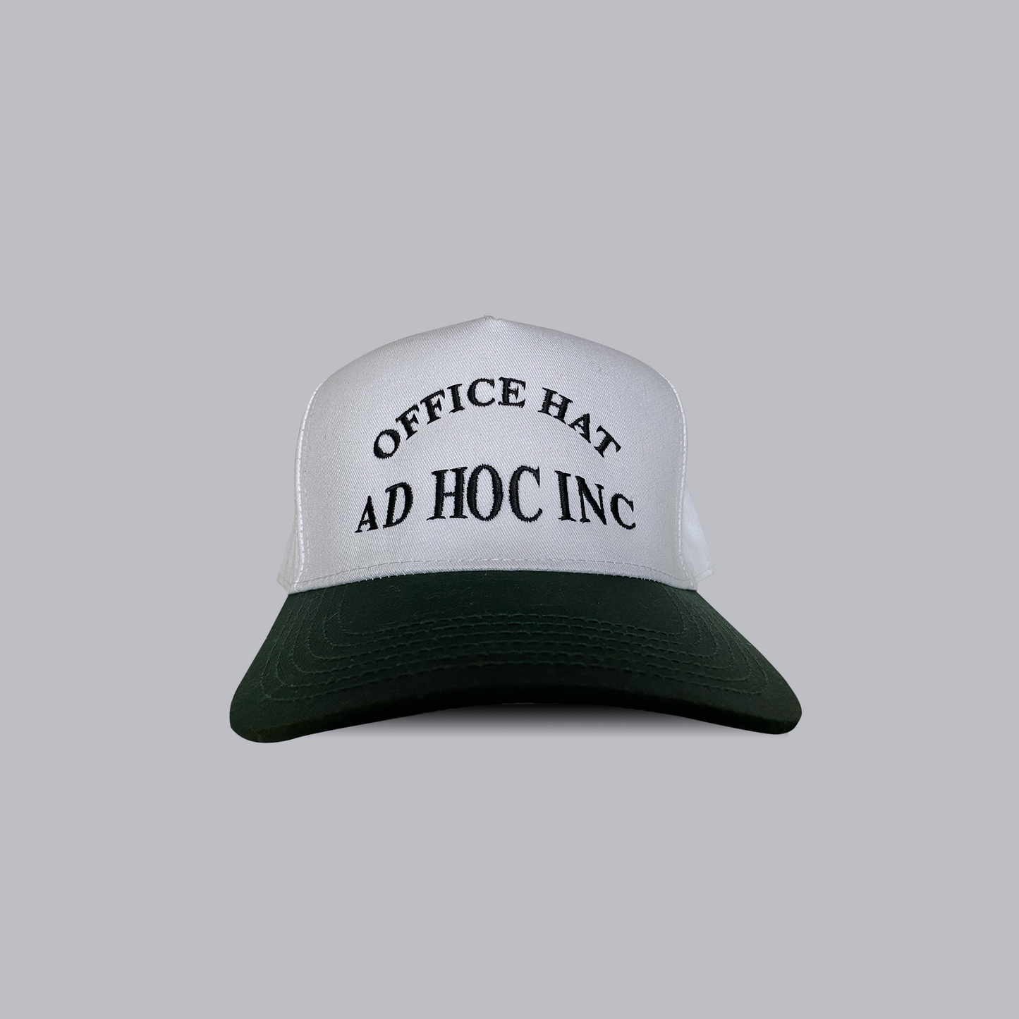Office Hat (White & Green)